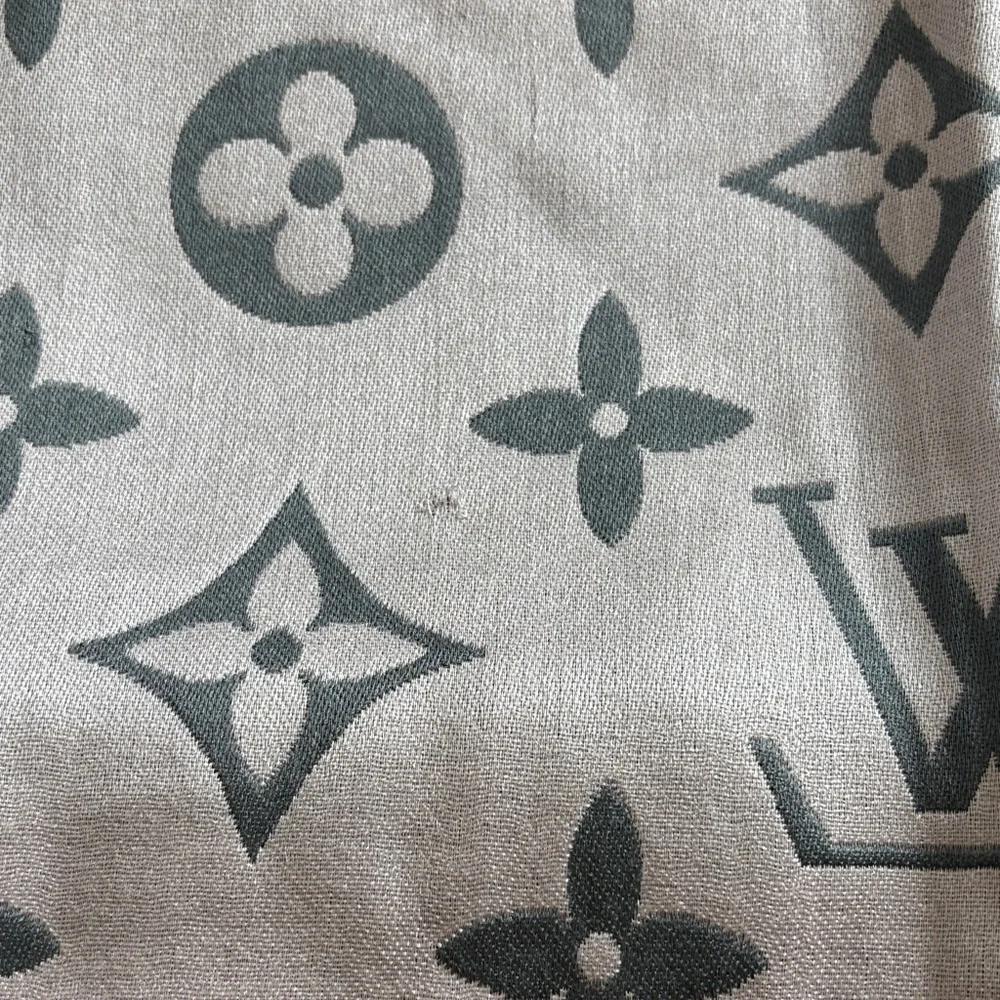 Gray and Pink Fashion Scarf - Picture 6 of 11